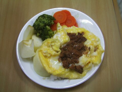 たまご丼風まぐろフレーク軽食